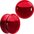 BodyCandy Acrylic Fake Blood Filled Halloween Saddle Plug Set 0G to 1 Inch — comparison shot