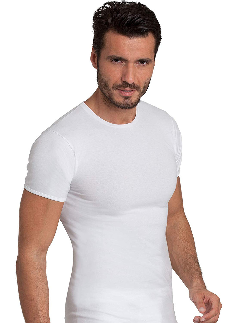 tittimitti EGI Luxury Modal Men's Crew Neck T-Shirt. Proudly Made in Italy (1186) — side view