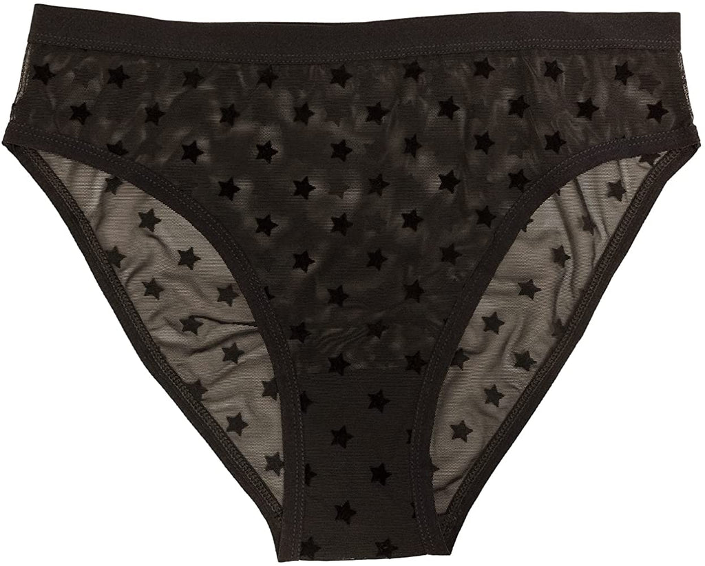 Star Mesh High Leg  Bikini