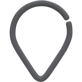 18G 3/8 Grey Matte Teardrop Cartilage Closure Ring