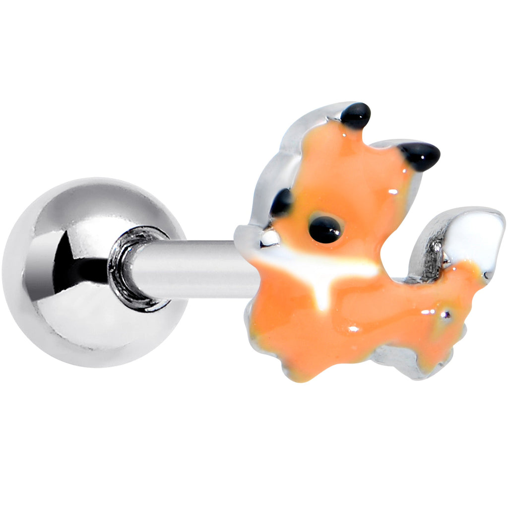 BodyCandy 16G 1/4 Cute Fall Fox Cartilage Tragus Earring — main product shot