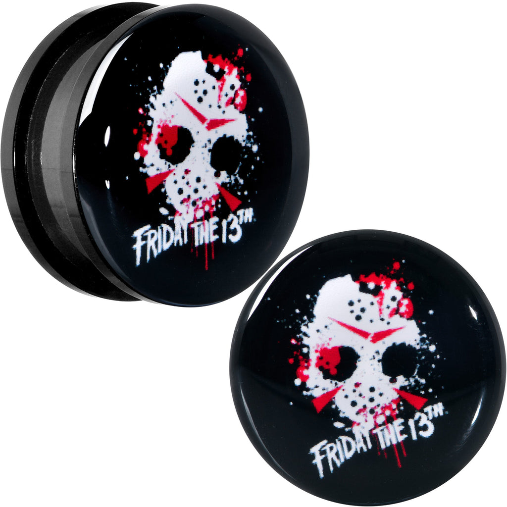 BodyCandy Licensed Friday the 13th Black Jason Mask Screw Fit Plug Set — feature highlight