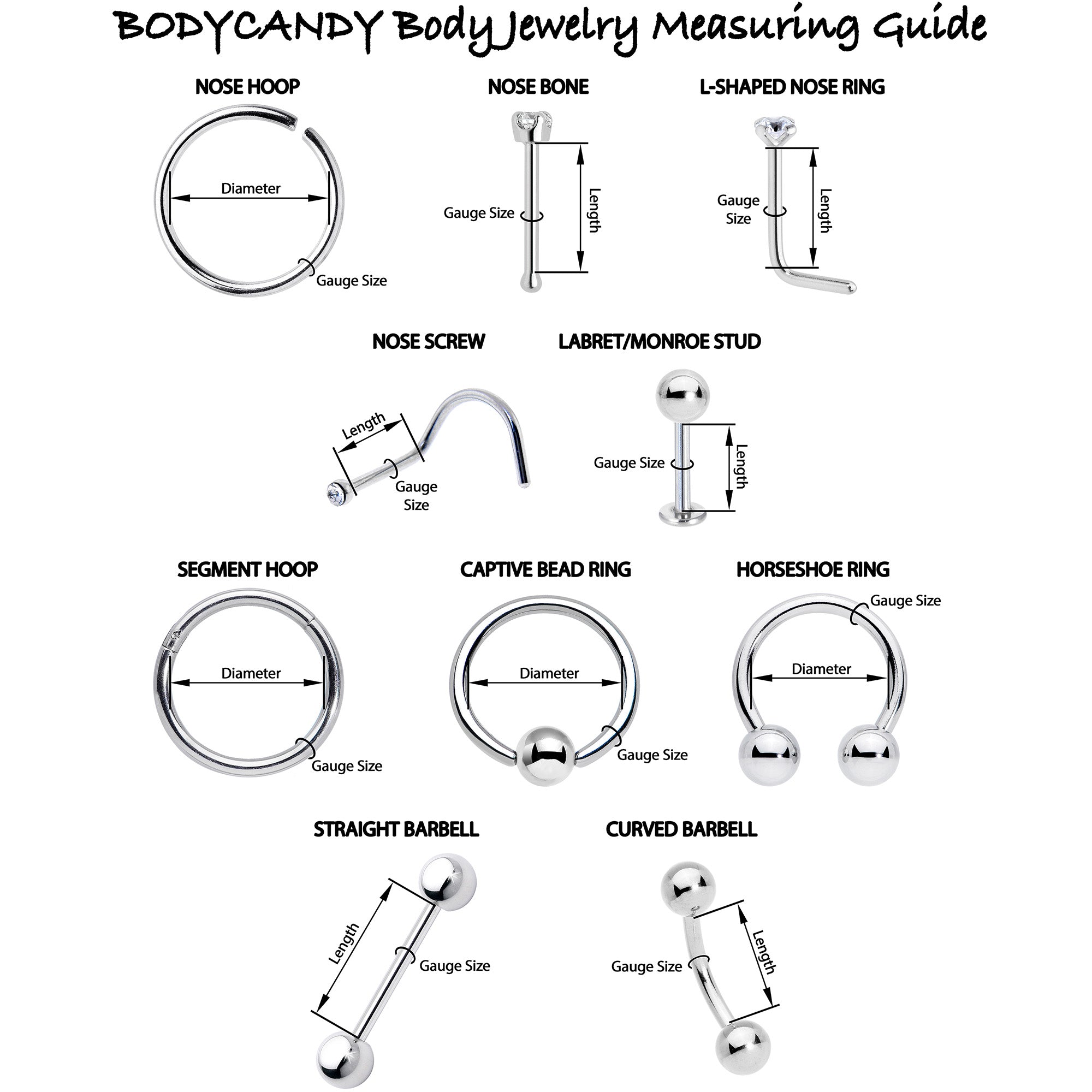 BodyCandy 20G 5/16 Purple Gem Black Skull Blossom Nose Hoop — alternative angle