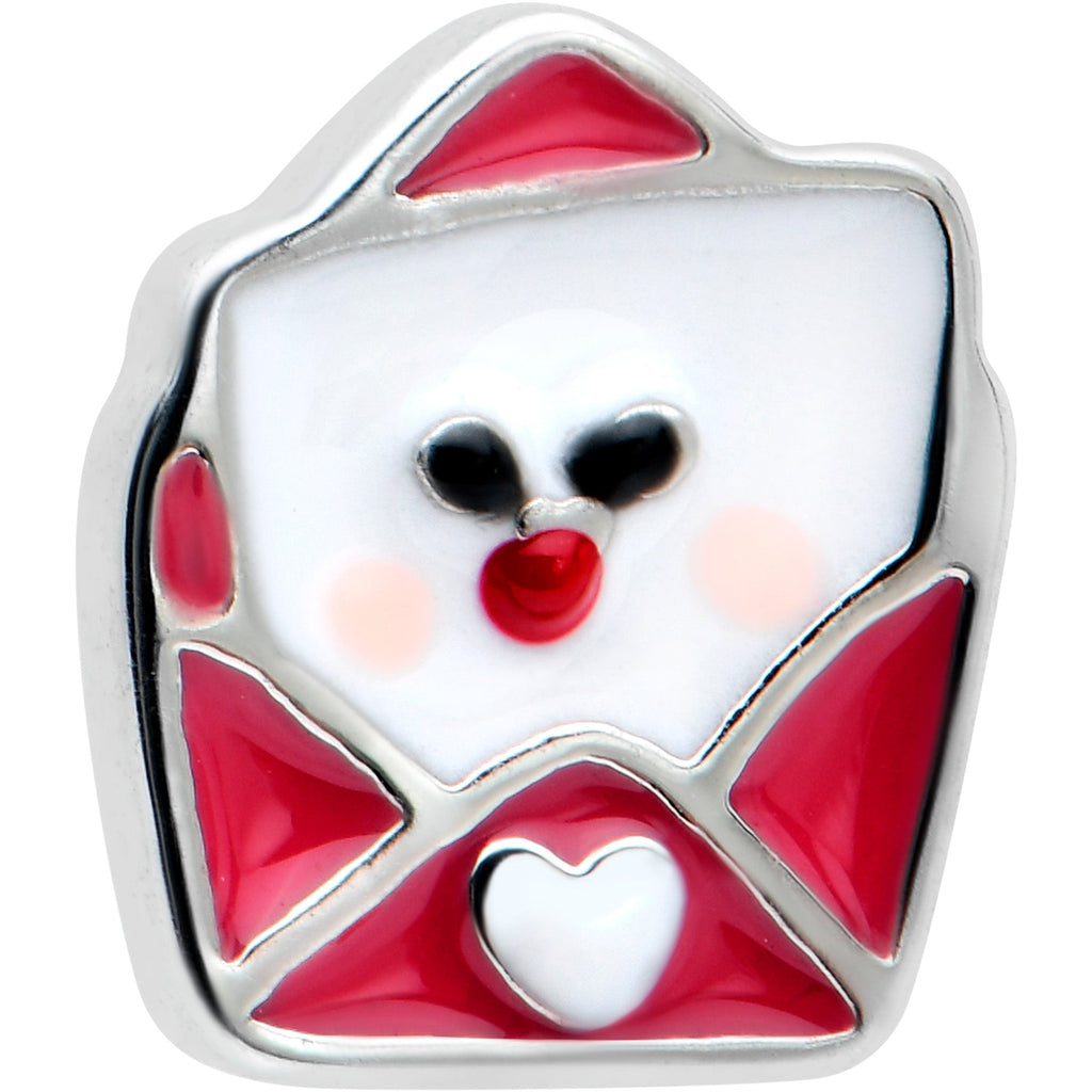 BodyCandy 16G 5/16 Sweet Love Letter Valentine Labret Monroe Tragus — detail close-up