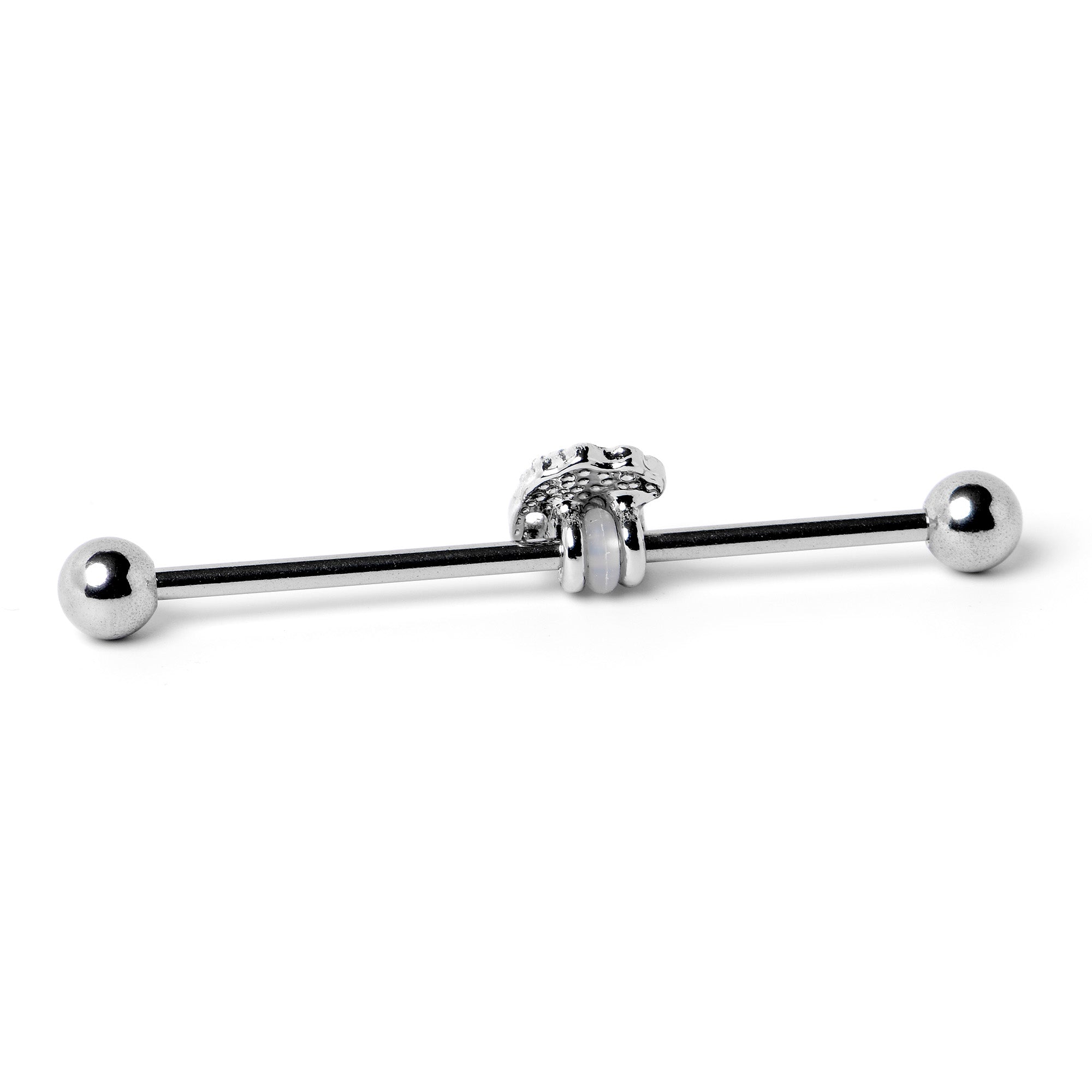 BodyCandy 14G Sweet Happy Beer St Patricks Day Industrial Barbell 38mm — back view