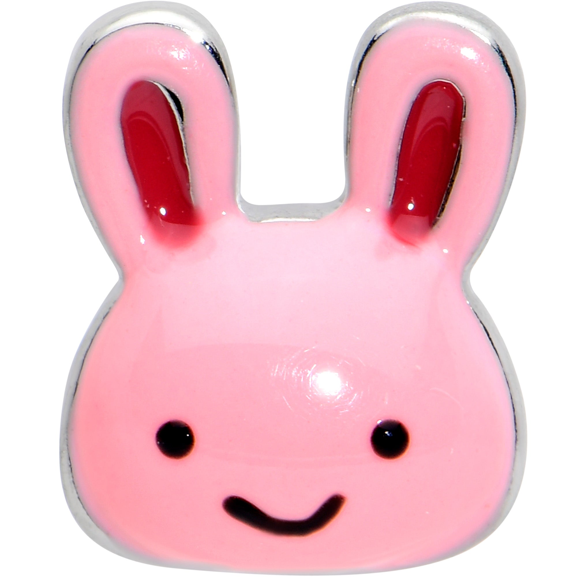 BodyCandy 16G 5/16 Kawaii Cutie Easter Bunny Cartilage Tragus Earring — detail close-up