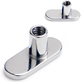 14G 2.5mm Rise No Hole Implant Grade Titanium Dermal Anchor Base