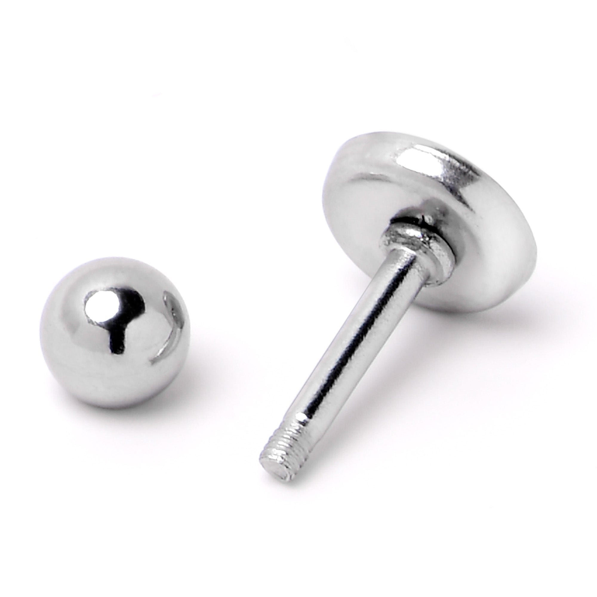 BodyCandy 16G 1/4 Loving Octopus Duo Cartilage Tragus Earring — in-use photo