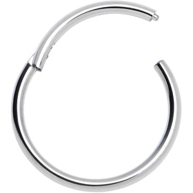 20G 9mm ASTM F-136 Titainum Percision Hinged Segment Hoop