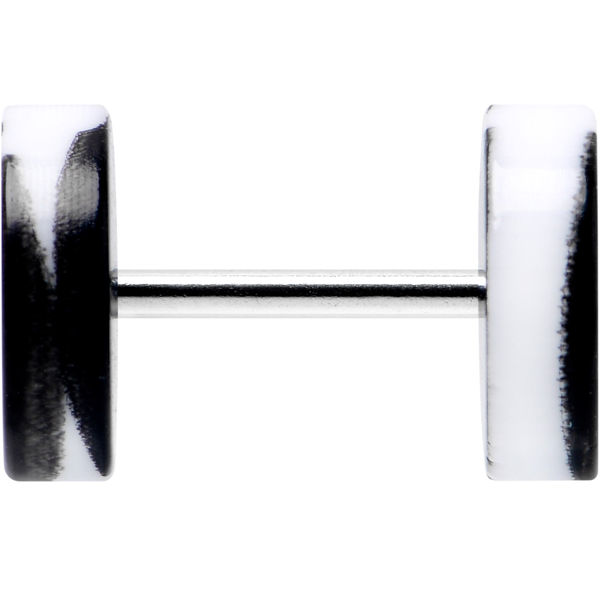 BodyCandy 16G Black White Reverse Drip Acrylic Cheater Plug Set — lifestyle context