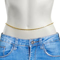 BodyCandy 31 Inch Gold Tone Luscious Links Stainless Steel Waist Chain — main product shot