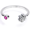 BodyCandy Pink Gem Flower Adjustable Toe Ring — main product shot