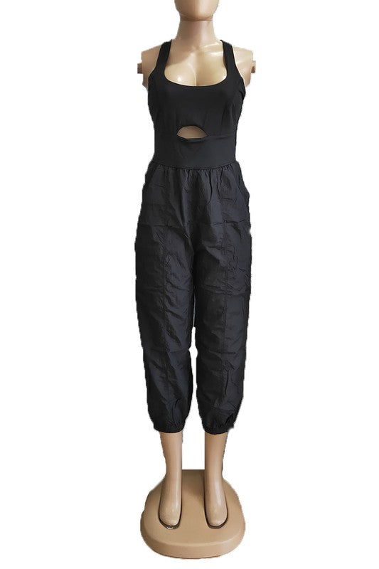Black Get Physical Jumpsuit