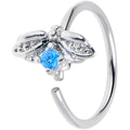 BodyCandy 20G 5/16 Blue Gem Beauty Bug Insect Nose Hoop — main product shot