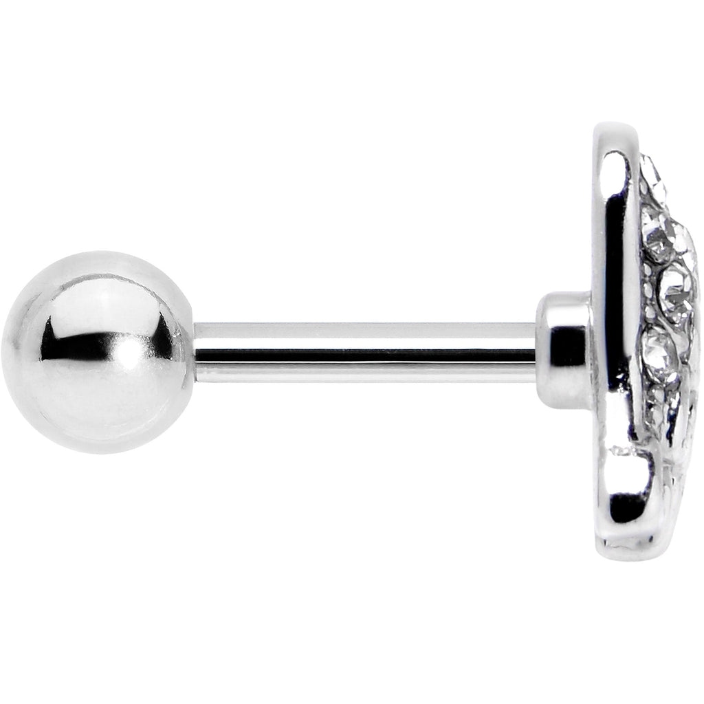 BodyCandy 16G 1/4 Clear Gem Heavenly Heart Angel Wing Black Cartilage Earring — lifestyle context