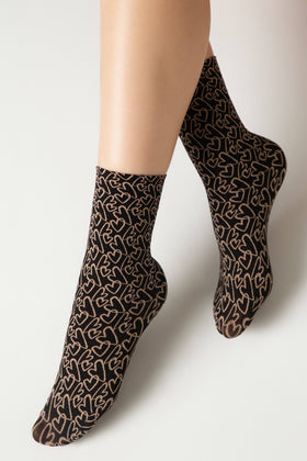Dense Socks Conte Fantasy - "Love" Designs