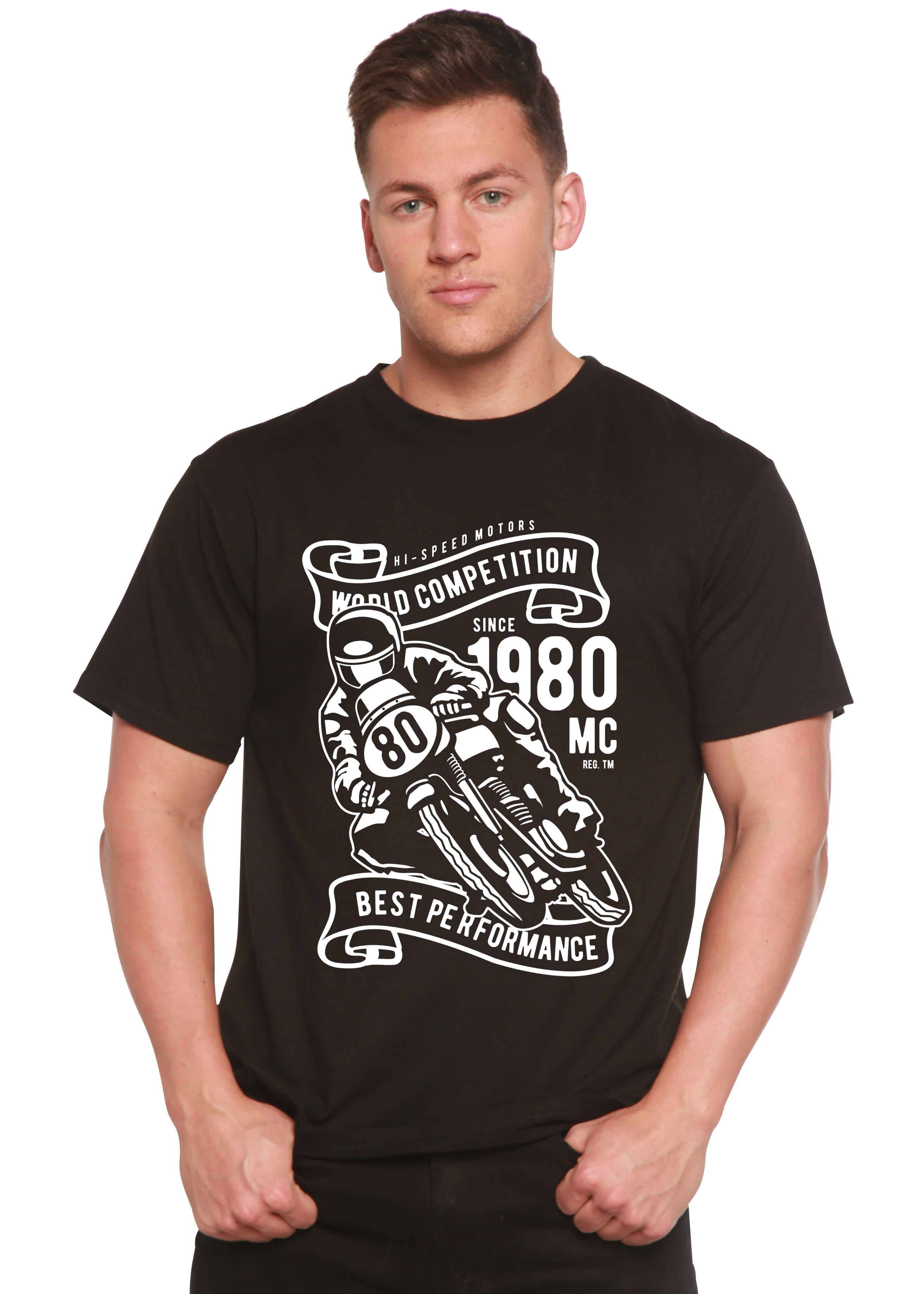 Spun Bamboo World Competition Men's Bamboo Viscose/Organic Cotton Short Sleeve Graphic Graphic T-Shirt — main product shot