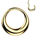 BodyCandy 16G 5/16 Gold Tone Simplicity Thick Precision Hinged Segment Ring — main product shot