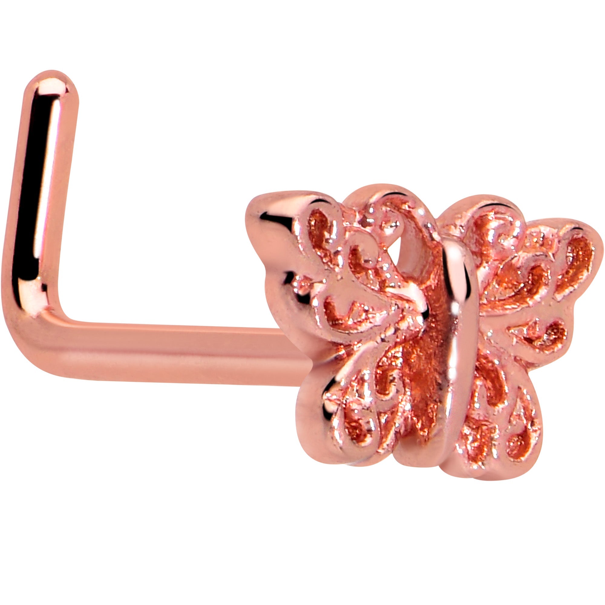 BodyCandy 20G 7mm Butterfly Classic L Shape Nose Ring — packaging