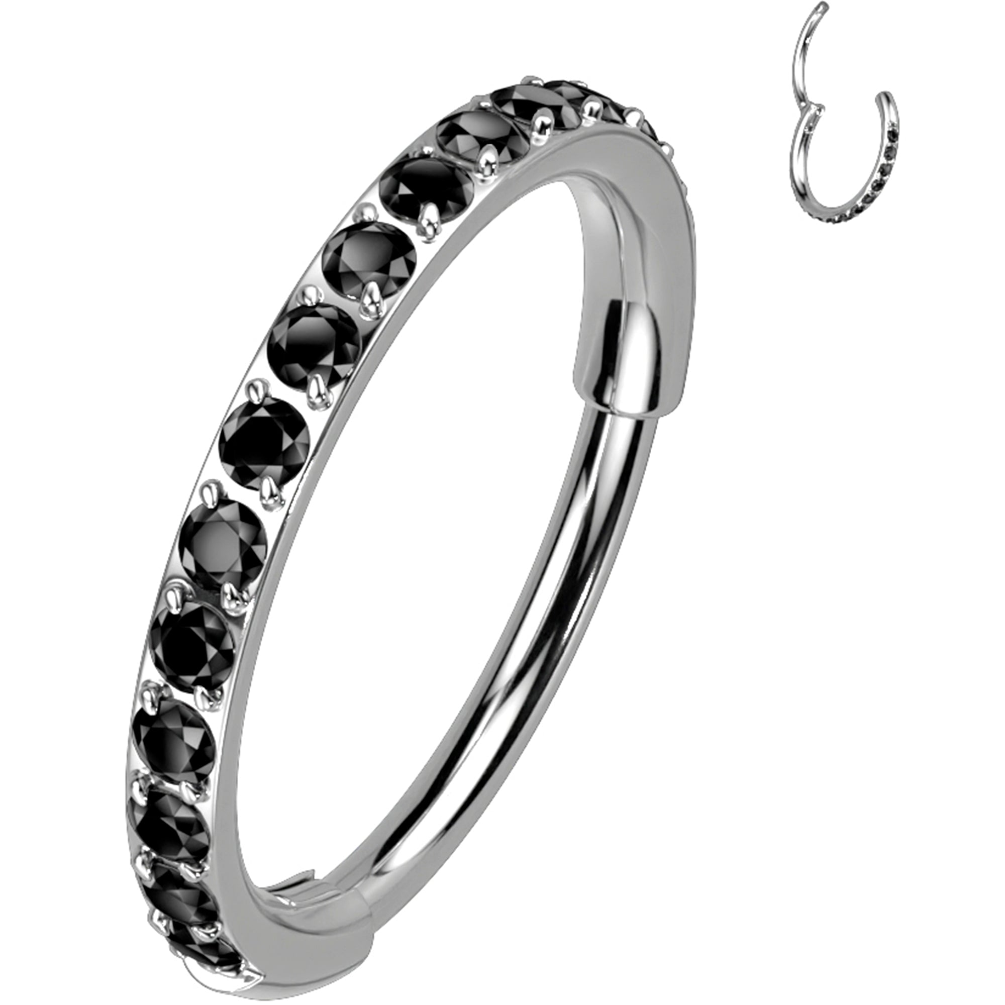 BodyCandy 18G Micro Gem Titanium Hinged Nose Hoop — packaging