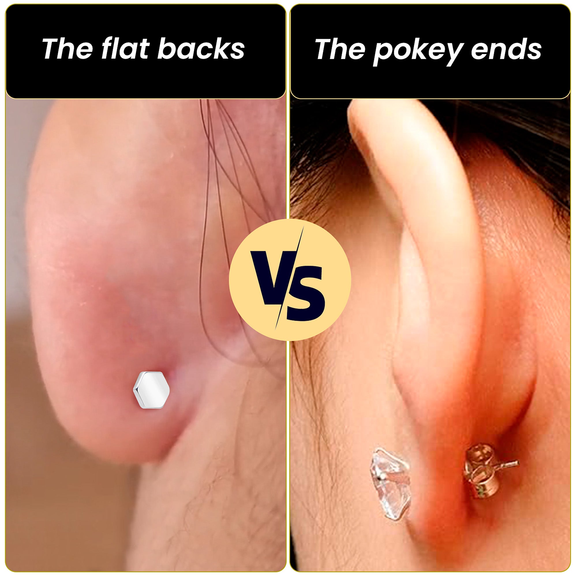 BodyCandy 18G 5/16 CZ Implant Grade Titanium Reversible Threadless Flatback — in-use photo
