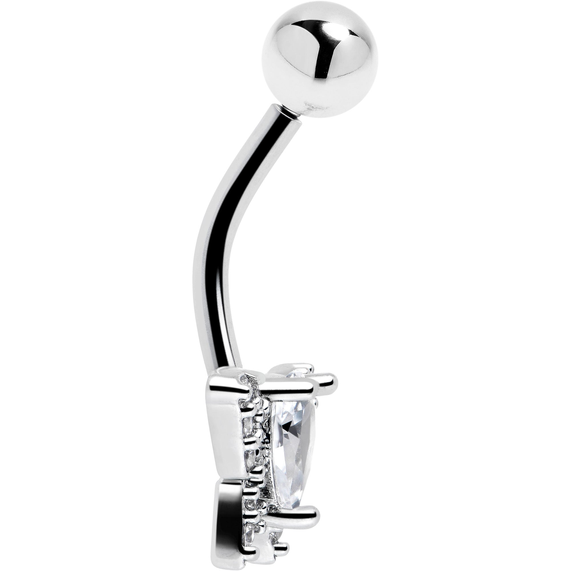 BodyCandy Cubic Zirconia Style Butterfly Belly Ring — lifestyle context