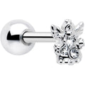 BodyCandy 16G 1/4 Clear CZ Gem Fabulous Angel Cartilage Tragus Earring — main product shot