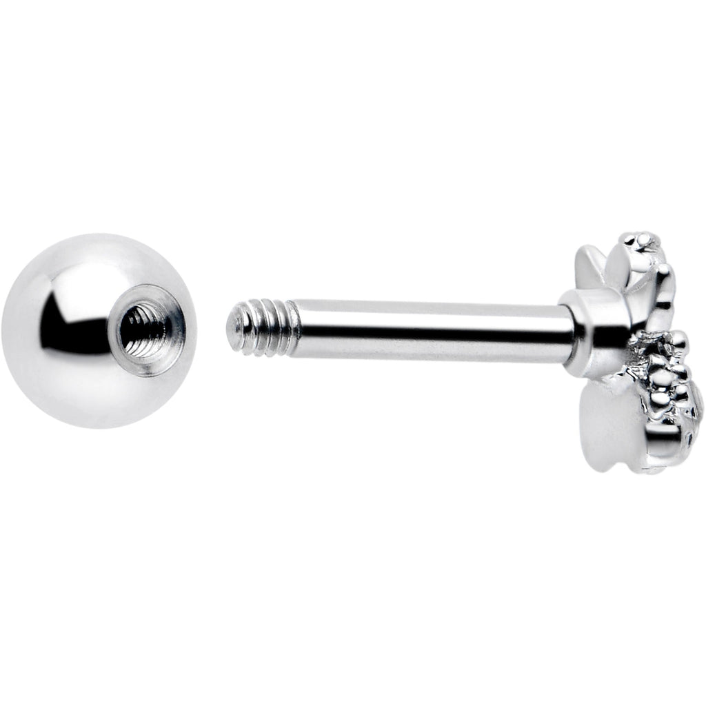 BodyCandy 16G 1/4 Clear CZ Gem Fabulous Angel Cartilage Tragus Earring — lifestyle context