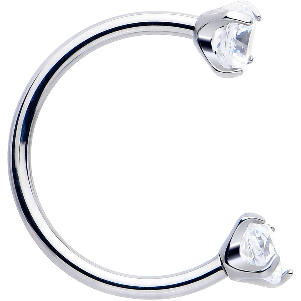 BodyCandy Double Gem Horseshoe Nose Ring Kit with Ball Grabber — fabric or material detail