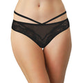 Love Libby Panties Strappy Floral Lace and Mesh Cheeky — alternative angle