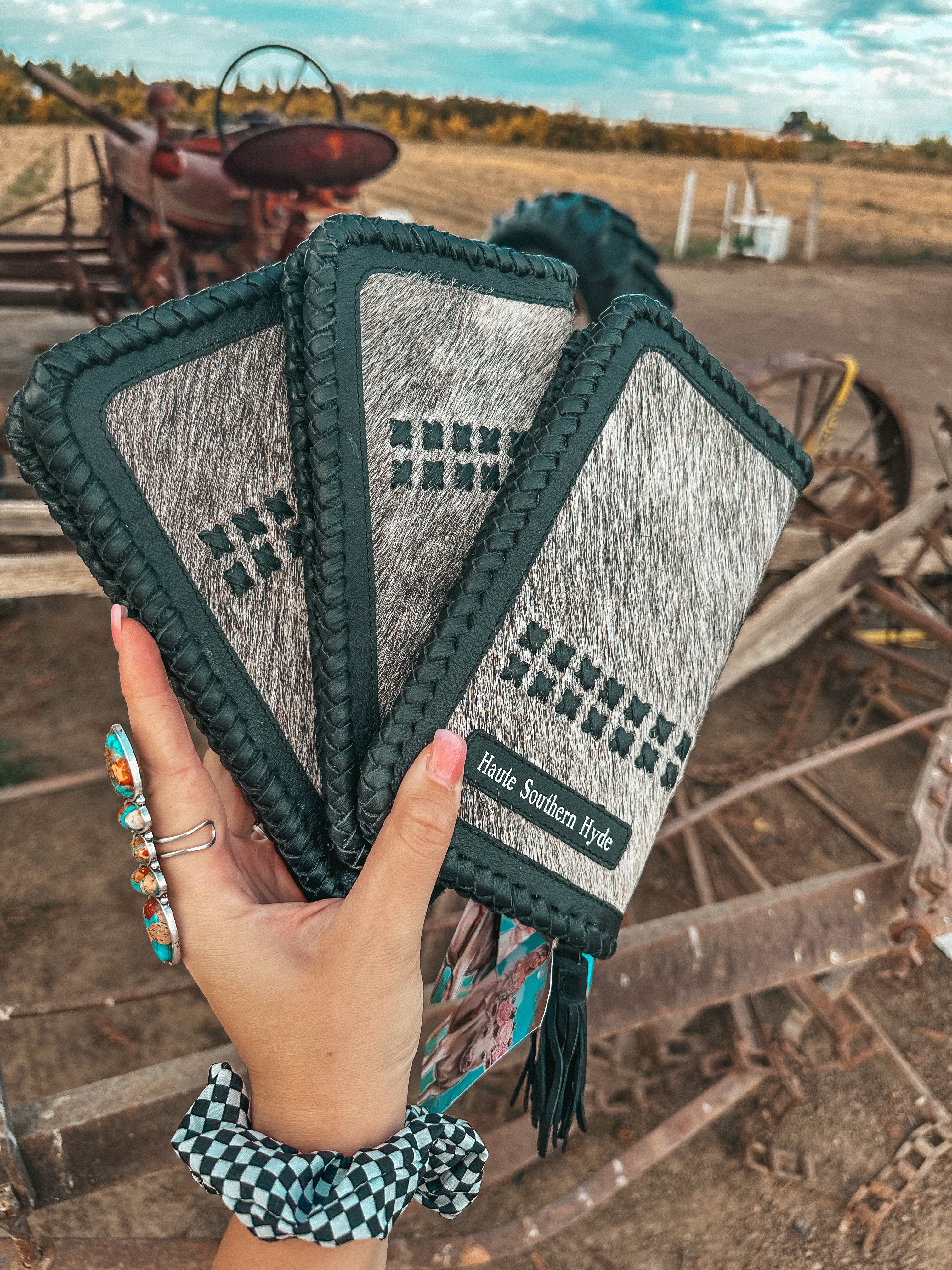 Haute Southern Hyde The Hazy Wesson (Black Leather) Wallet a Haute Southern Hyde by Beth Marie Exclusive — main product shot