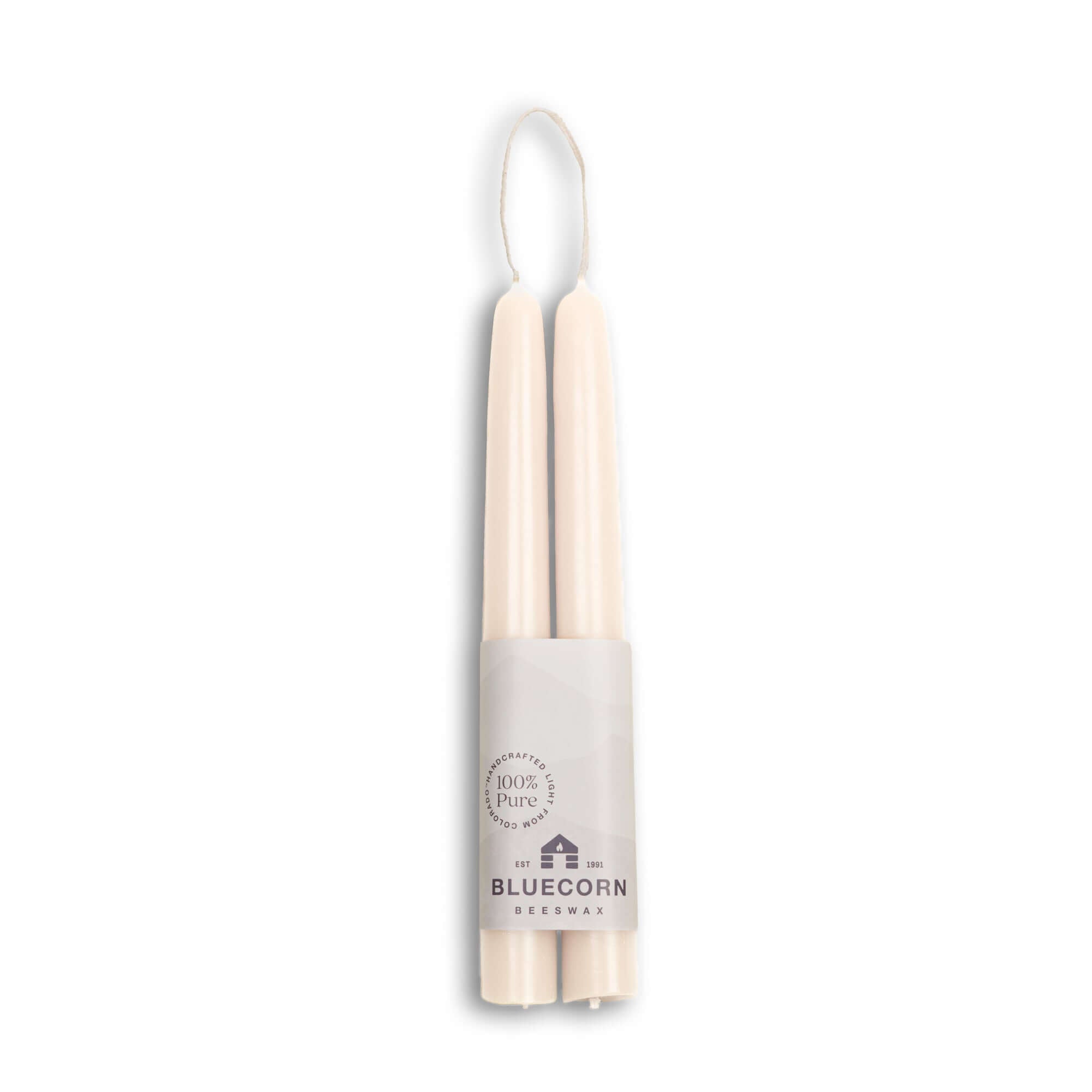 Bluecorn Candles Beeswax Taper Candles - Hand-Dipped - 1 Pair — color variant
