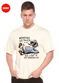 Spun Bamboo Whatever Life Throws at You Funny Unisex Bamboo/Cotton Graphic T-Shirt — main product shot