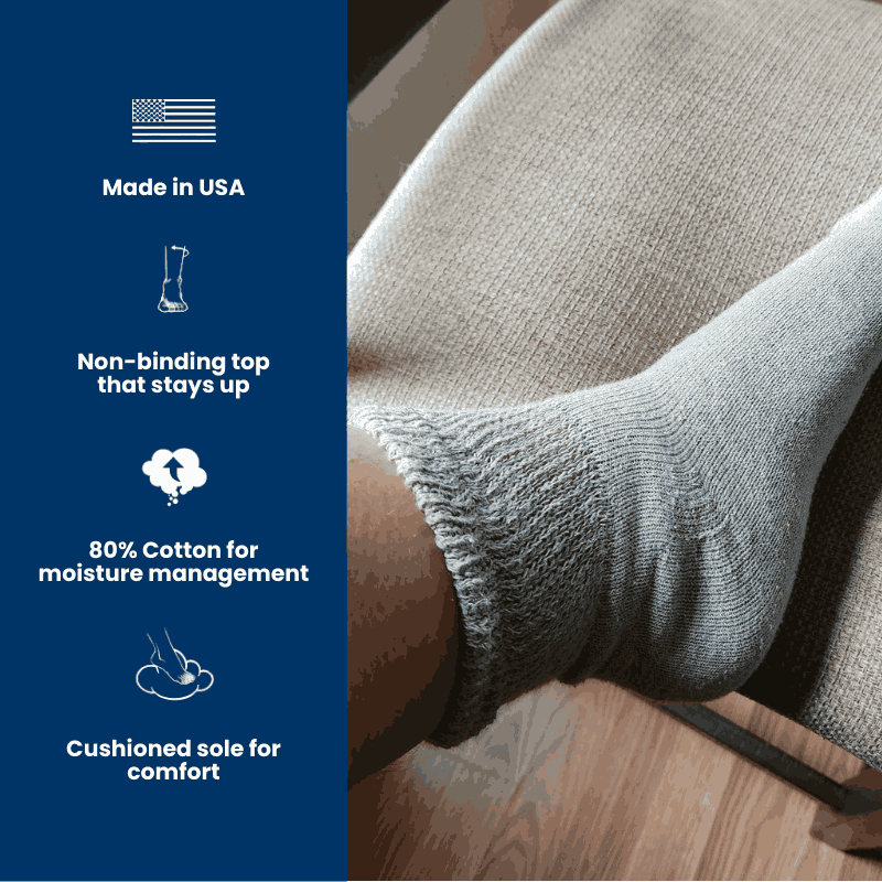 DSC Women's Cotton Diabetic Ankle Socks (6 Pair) — packaging