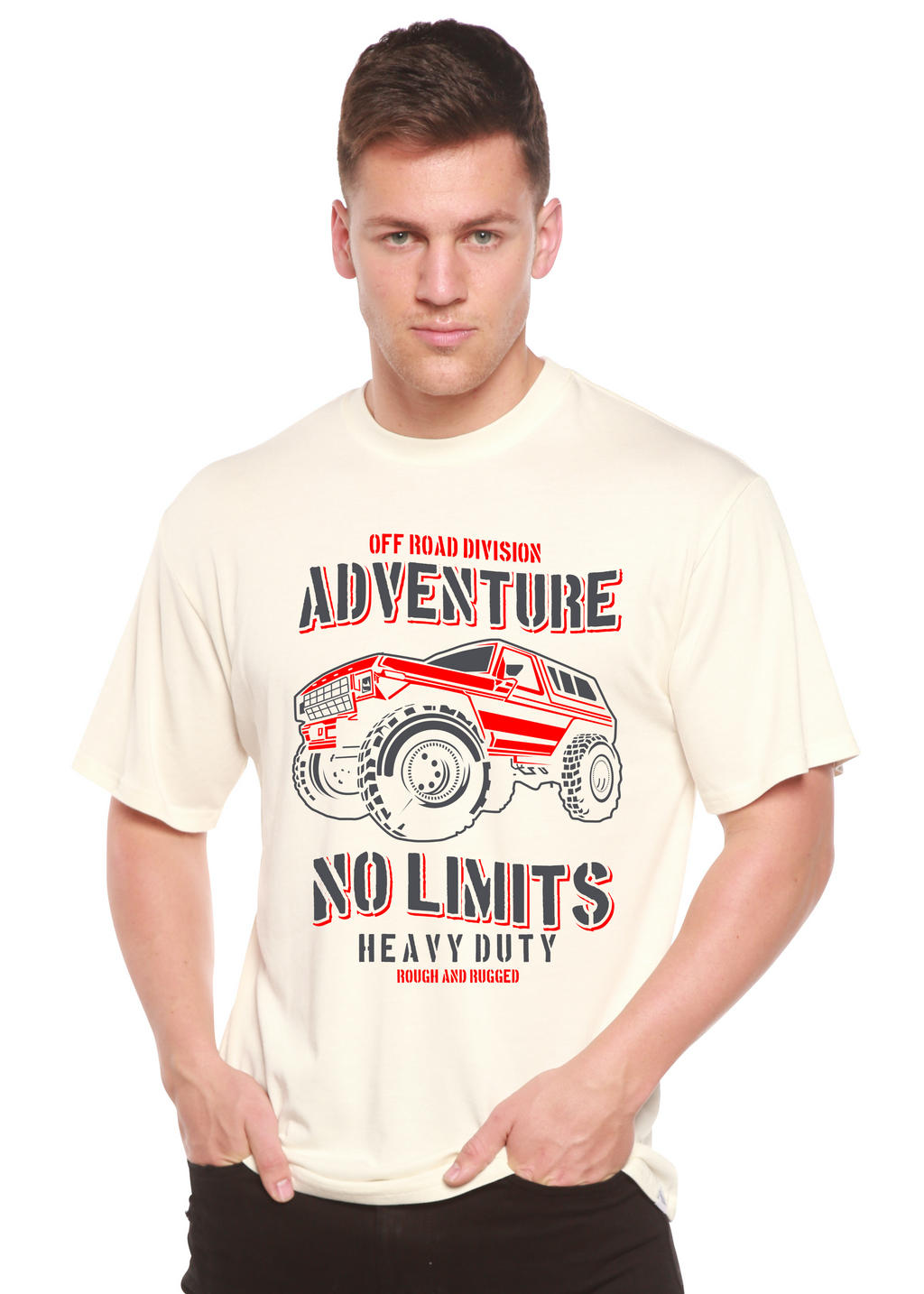 Spun Bamboo No Limits Spun Bamboo® Men's Bamboo Viscose/Organic Cotton Short Sleeve Graphic T-Shirt — main product shot