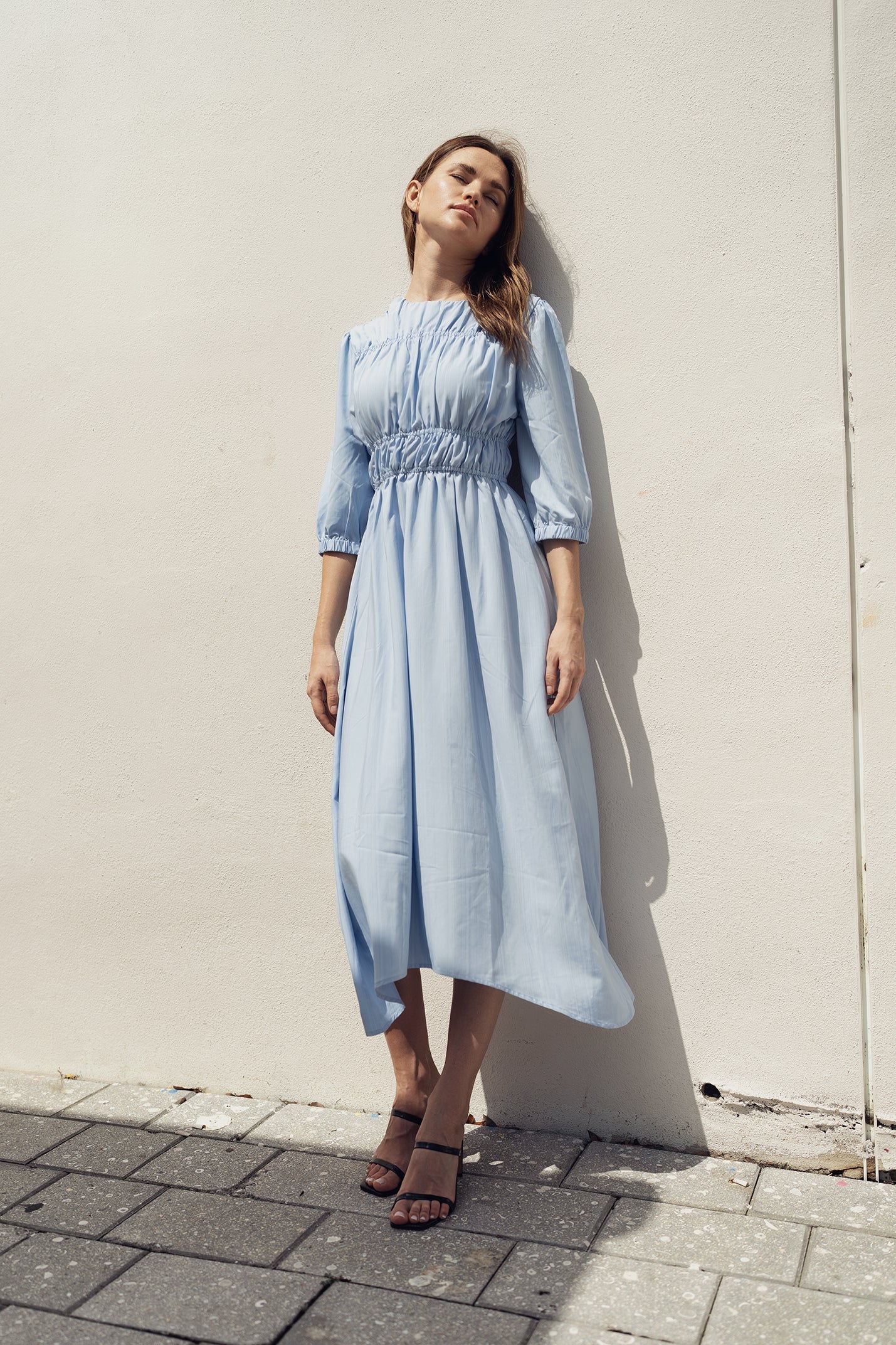 profile-nyc SKY SMOCKING DRESS — main product shot