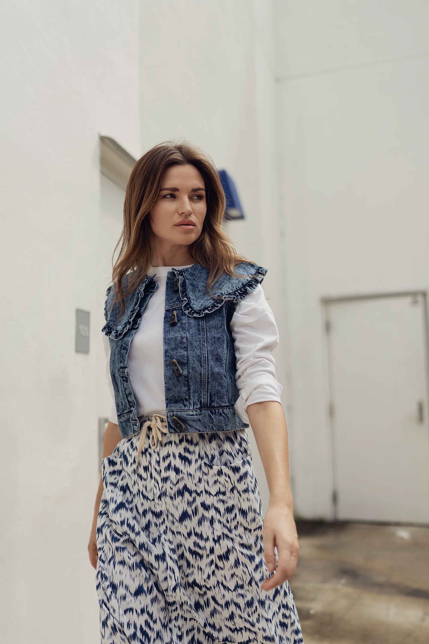 profile-nyc DENIM VEST — main product shot