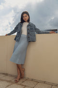 profile-nyc SUMMER SEAM SKIRT IN SKY BLUE — main product shot
