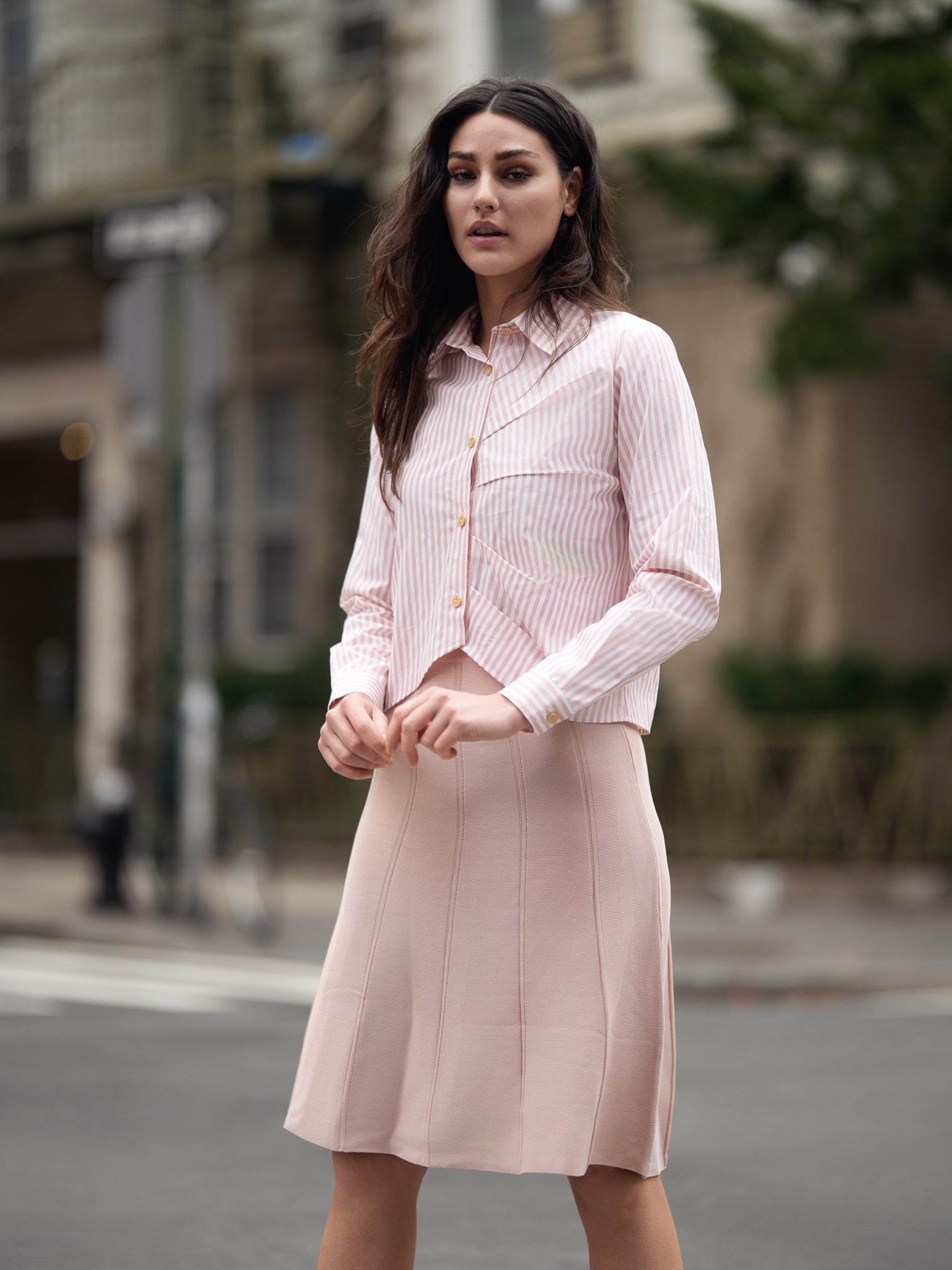 profile-nyc KNIT SEAM SKIRT — main product shot