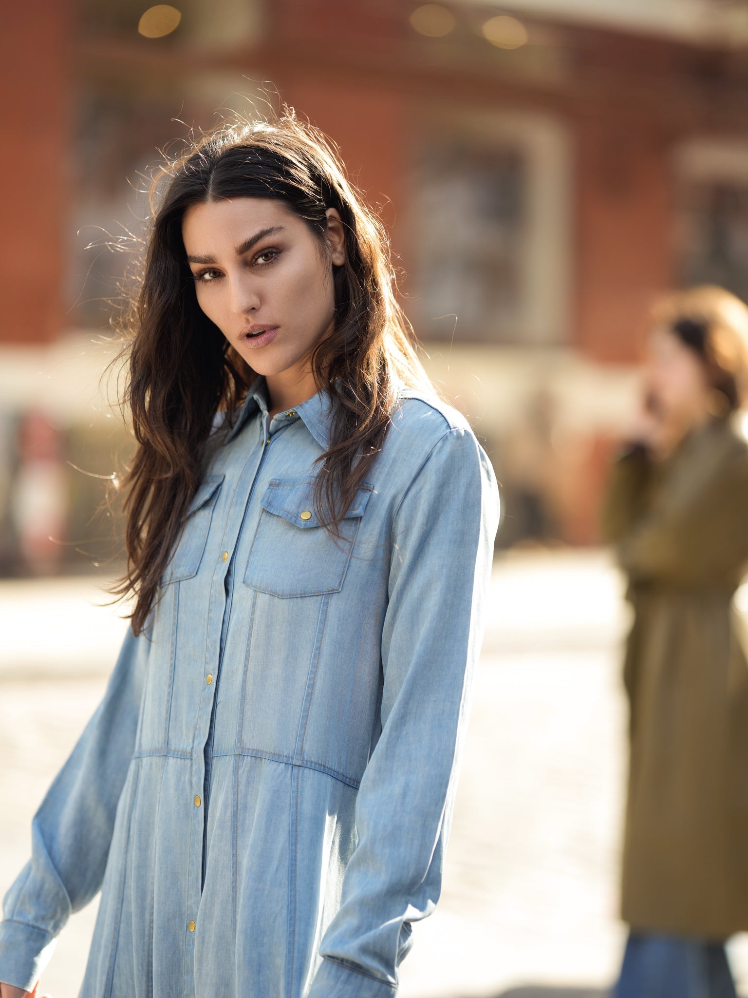profile-nyc TENCEL SEAM DRESS — detail close-up