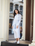 profile-nyc STRIPED FRONT TIE DRESS — main product shot