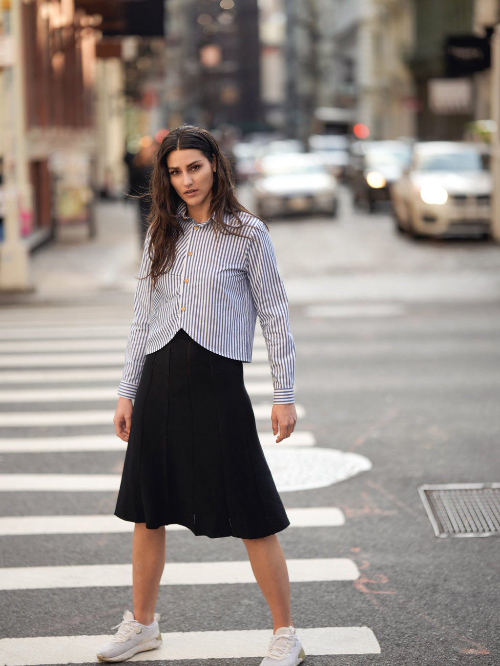 profile-nyc KNIT SEAM SKIRT — lifestyle context