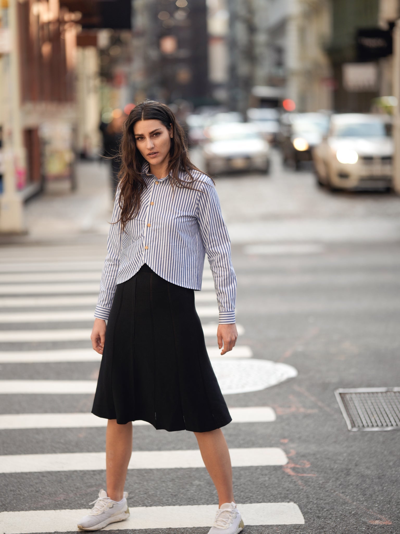 profile-nyc KNIT SEAM SKIRT — lifestyle context