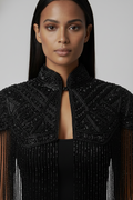 L'Jai Amor Noir Line Cape — main product shot