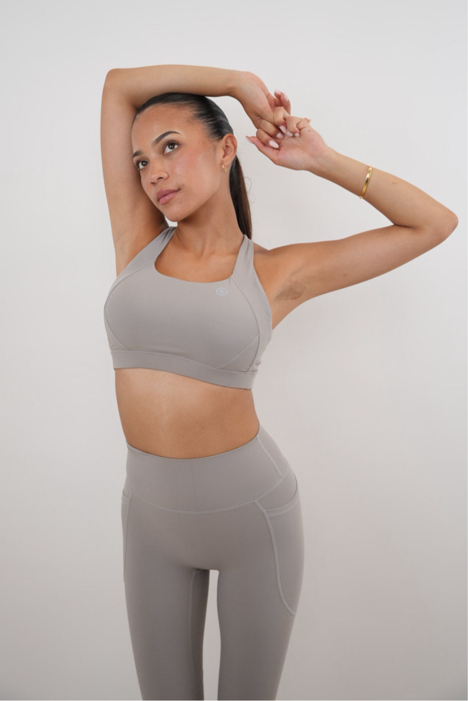 KIMITH BRAND I Am Glowing Frosty Gray Quick Dry Butter Bra — main product shot