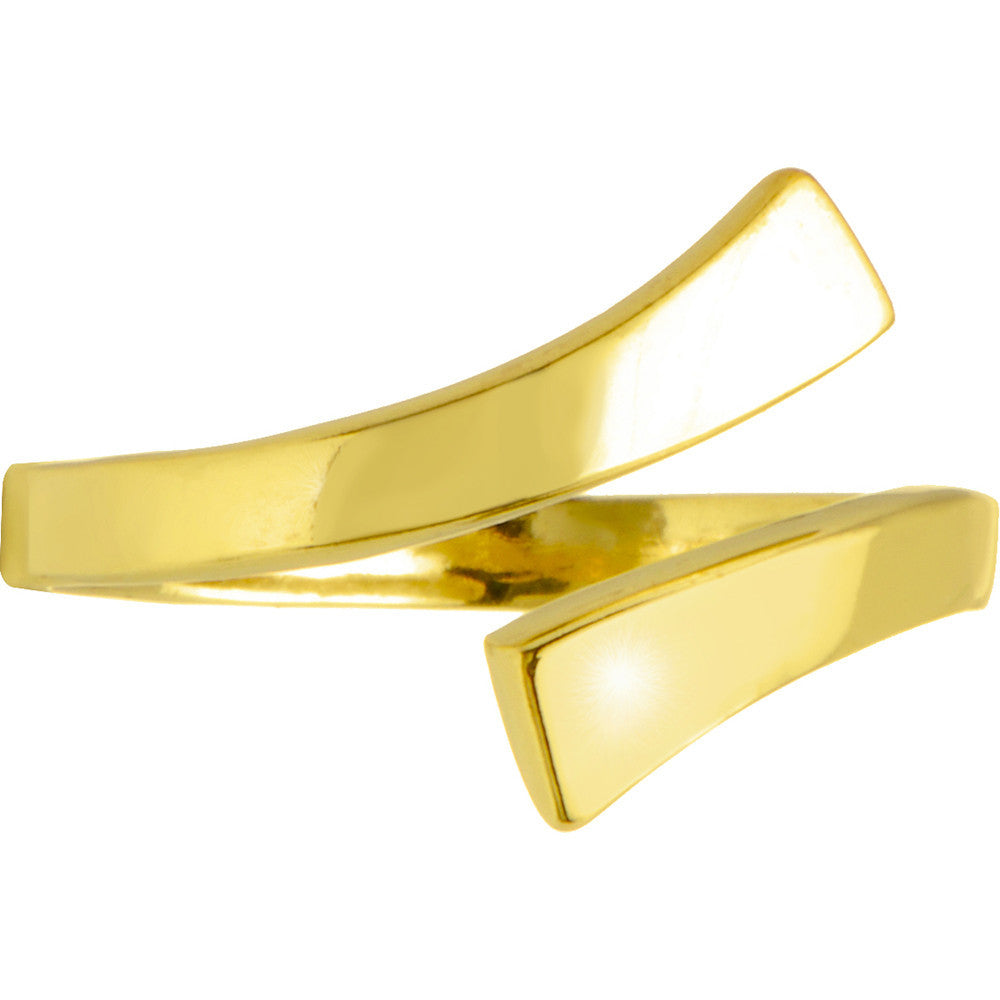 BodyCandy 10k Yellow Gold Smooth Divided Toe Ring — main product shot
