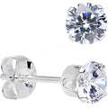 BodyCandy 925 Sterling Silver 2mm CZ Round Stud Earrings — main product shot