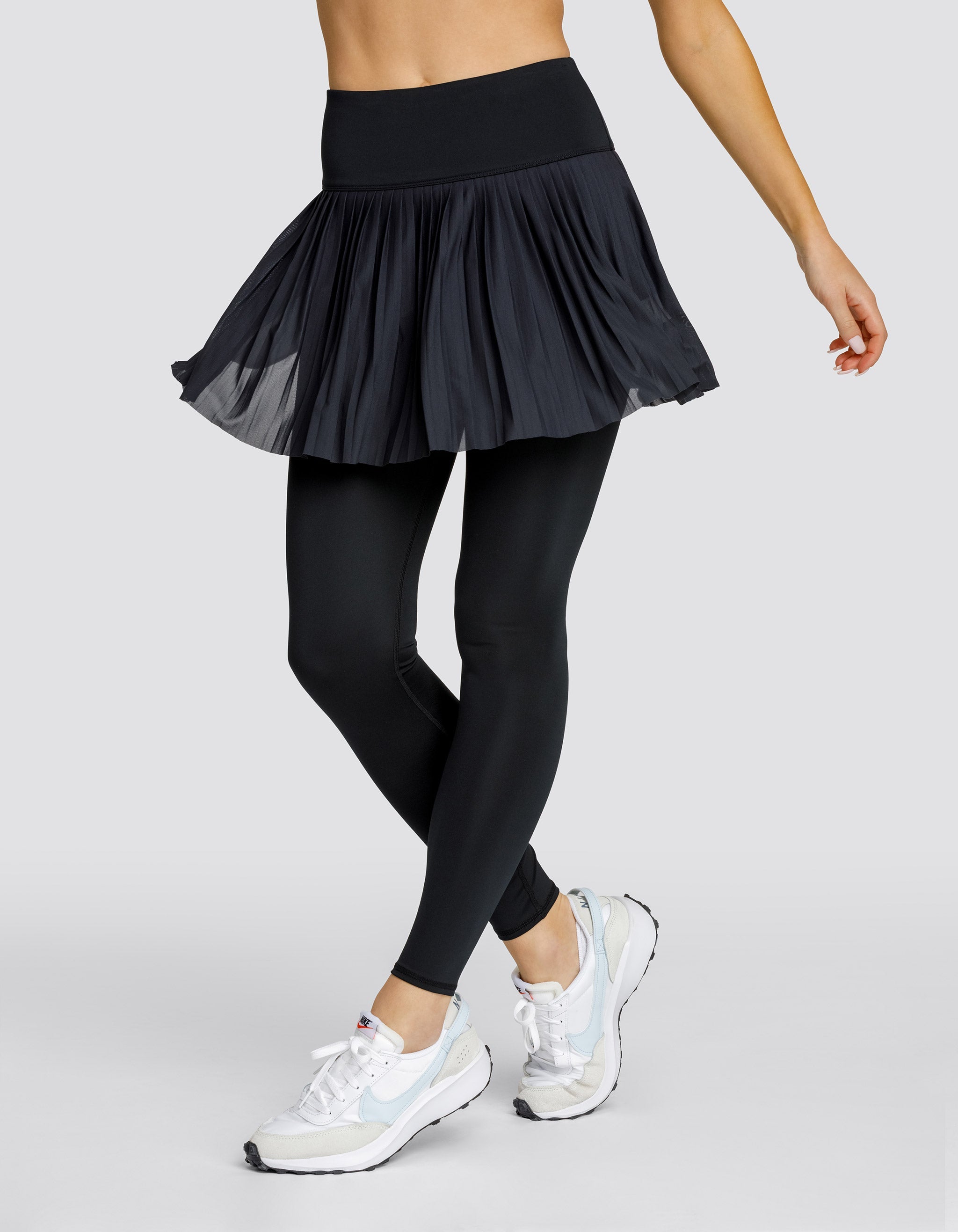 ALLEGRO HI-RISE SKIRTED LEGGING - ONYX BLACK - FINAL SALE