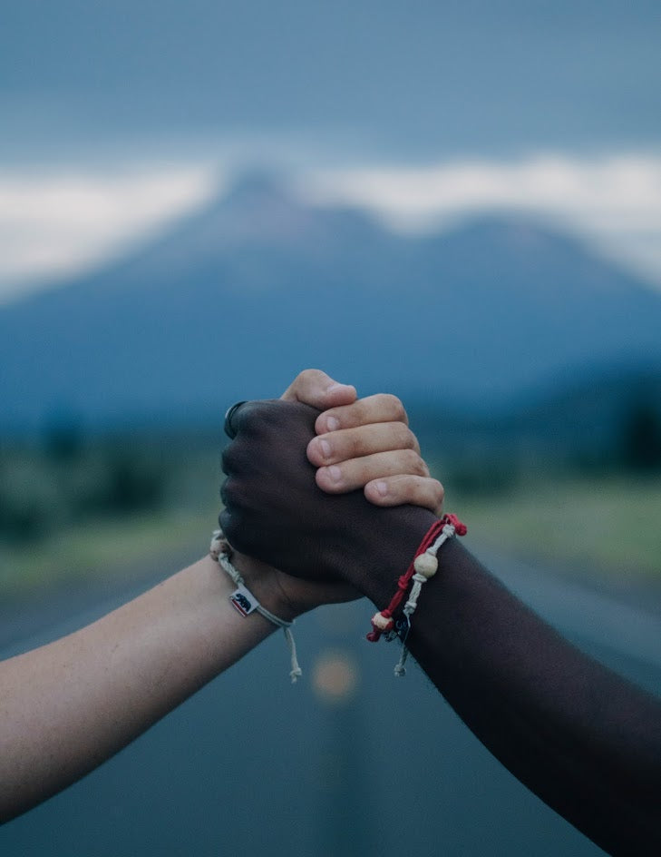 Earth Bands Black Lives Matter — detail close-up