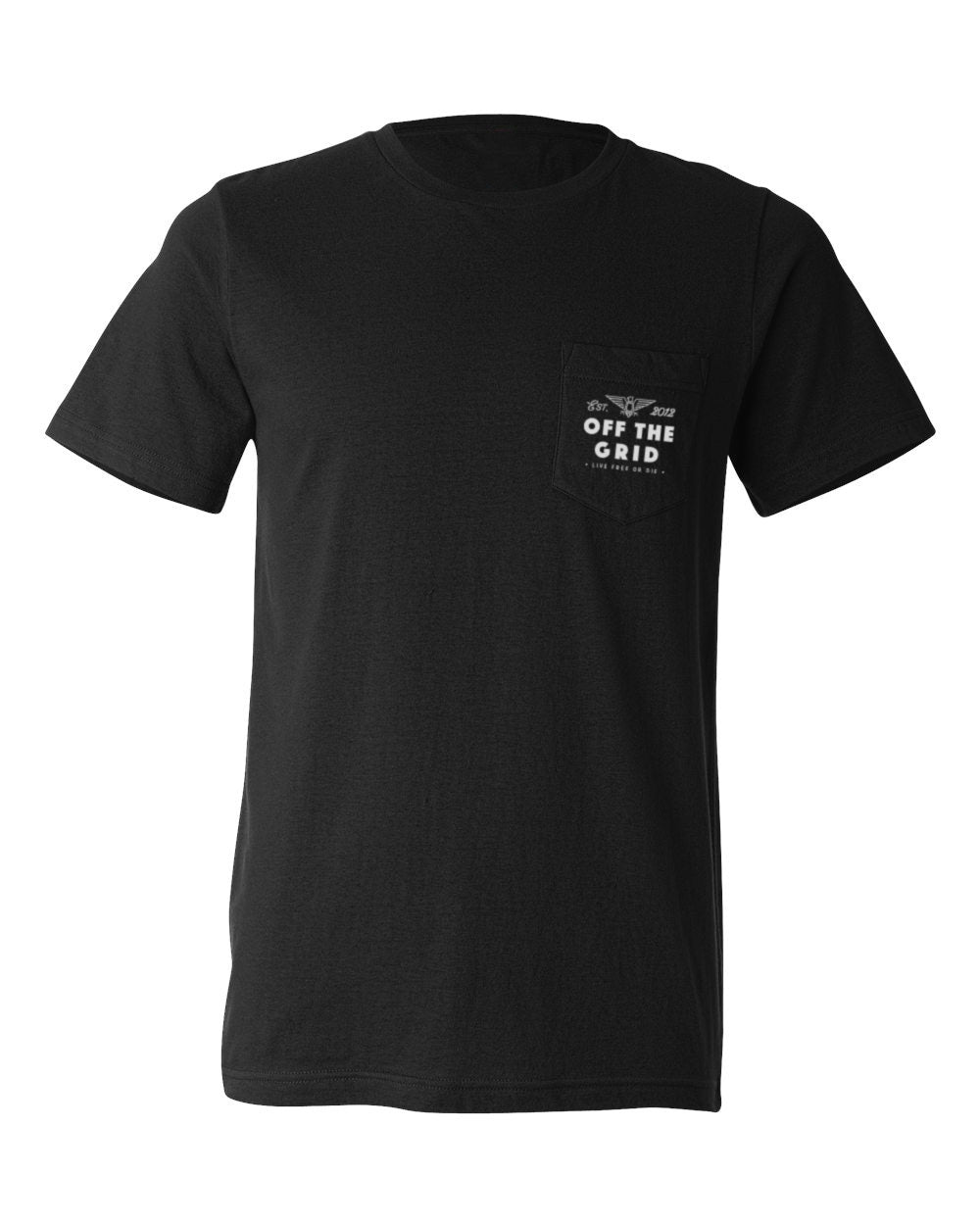 Off The Grid Surplus All Out Pocket Tee - Black — main product shot